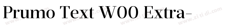 Prumo Text W00 Extra字体转换